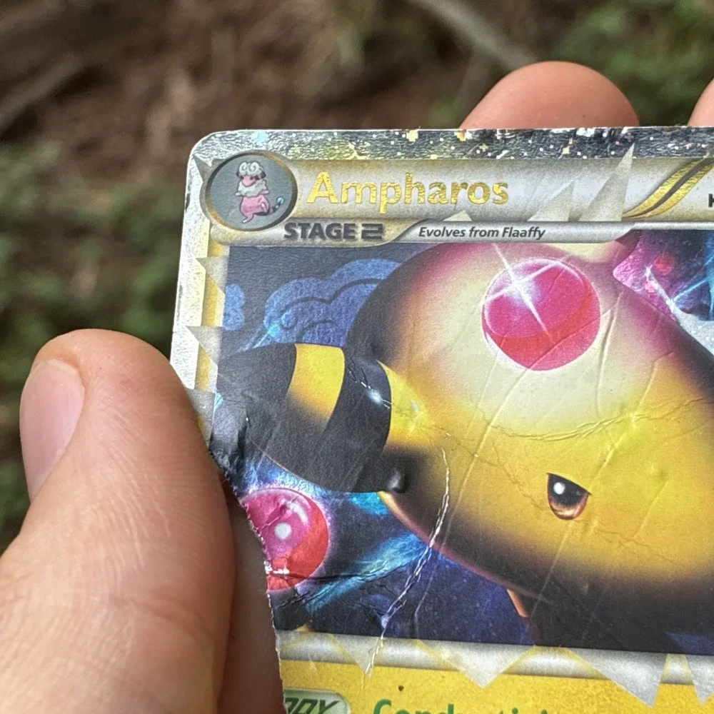 Ampharos (Prime) 105/123 Heartgold & Soulsilver Holo - Damaged Ripped As Is